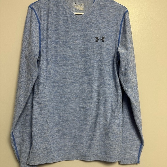 Under Armour Blue Long Sleeve Tee with Crew Neck - Picture 1 of 4